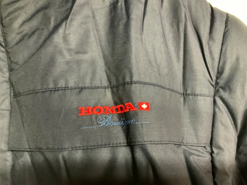 CHAQUETA DE FÁBRICA HONDA SUISSE GENUINA NUEVA NUNCA USADA RETRO NOS TELA TELA AZUL Foto 3 de 4
