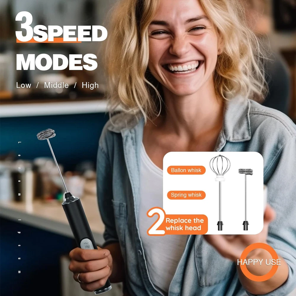 Milk Frother Rechargeable with Stand Handheld Electric Whisk Coffee Frother Mixe Milk Frother Rechargeable with Stand Handheld Electric Whisk Coffee Frother Mixe