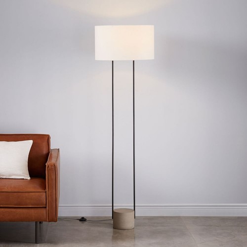 RRP £370 West Elm Industrial Outline Mid Century Floor Lamp