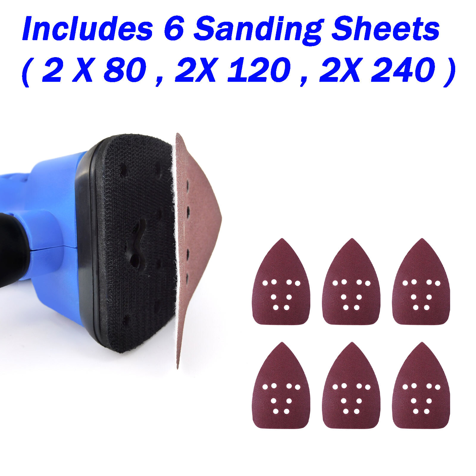 130w Electric Detail Mouse Sander Palm Grinding Sanding Machine+6