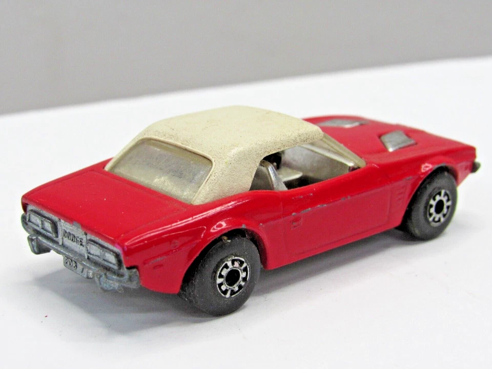 Coche Dodge Challenger Vintage 1975 Matchbox Nº 1 Superfast Inglaterra Rojo #C5-35 Foto 4 de 4
