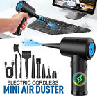 Electric Air Duster 100000RPM 3 Speeds Rechargeable LED Light Cordless Blower