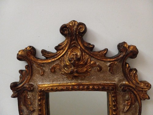 Antique 19th Century Italian Gilded Gold hand Carved, Beautiful Mirror Antique - Picture 2 of 11