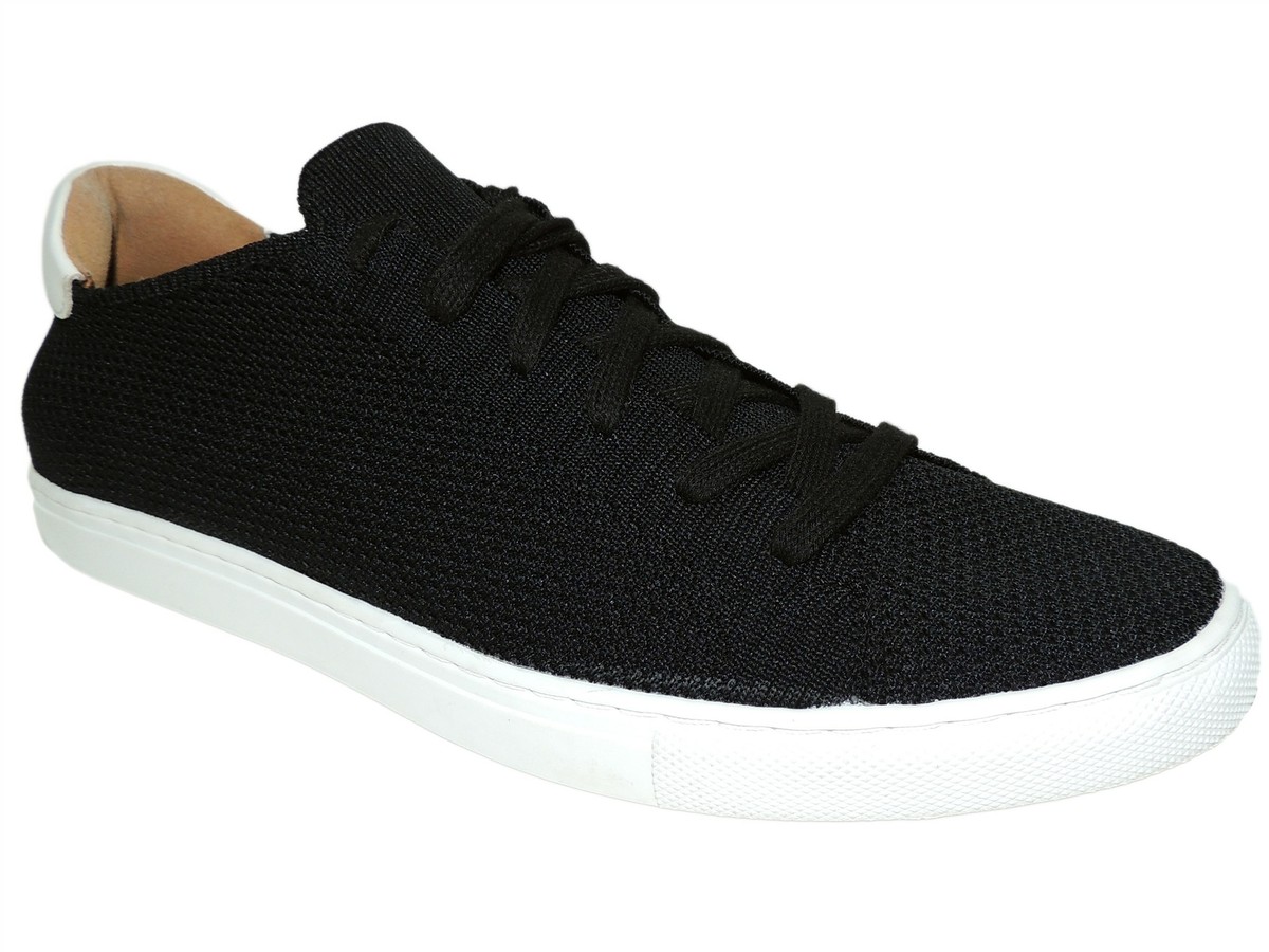 Bar III Mens Donnie Canvas Low Top Lace up Fashion SNEAKERS Black