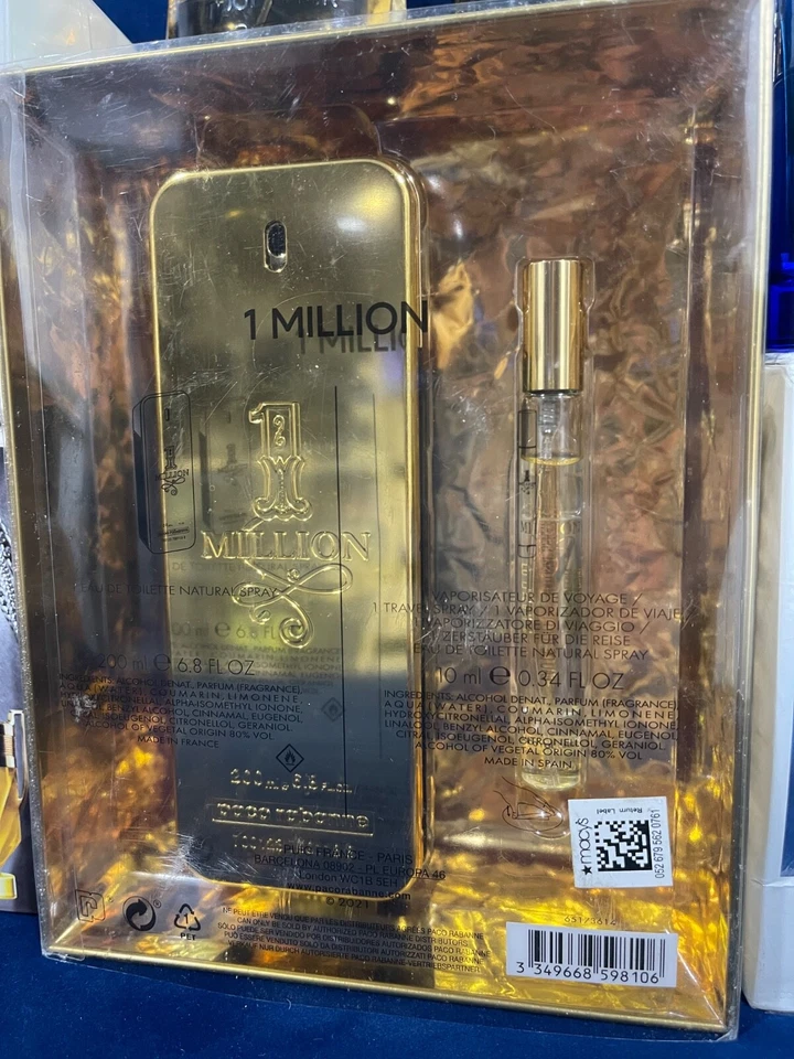 Lote de colonia para hombre diseñador Paco Rabanne, The Good Scent 01, 03, Together Forever Foto 2 de 4