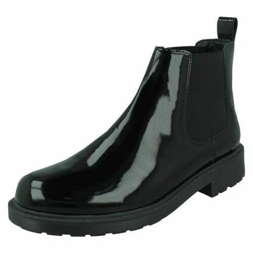 Clarks Orinoco2 Lane Womens Chelsea Boots Black Patent UK 7