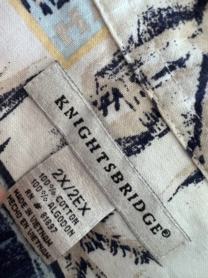 Camisa Hawaiana Honolulu Para Hombre 2X Algodón Tropical Playa Abotonada Estampado Aloha Foto 4 de 4