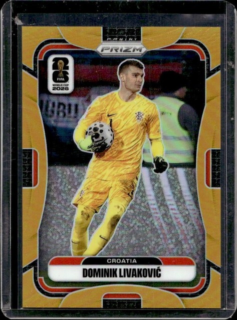 2026 Panini Prizm World Cup Dominik Livakovic Gold #/10 Croatia