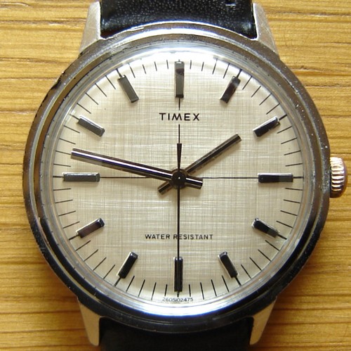 Mens Vintage 1975 Timex Marlin Mechanical Wrist Watch - British Made - FWO
