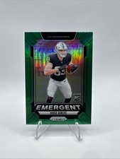 2024 Prizm Green Emergent Brock Bowers Rookie