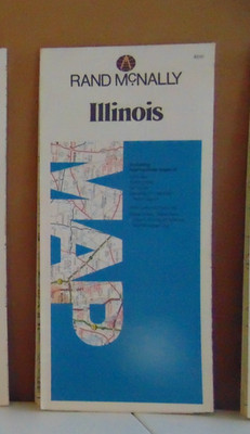 1986 Rand McNally Road Map of Illinois