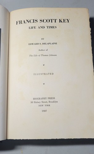 Francis Scott Key Life and times Hardcover Delaplaine Edward S. Limited Edition - Imagen 5 de 6