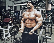 BRANCH WARREN SIGNED 11X14 PHOTO TEXAS QUADRASAURUS RACC TRUSTED IFBB B