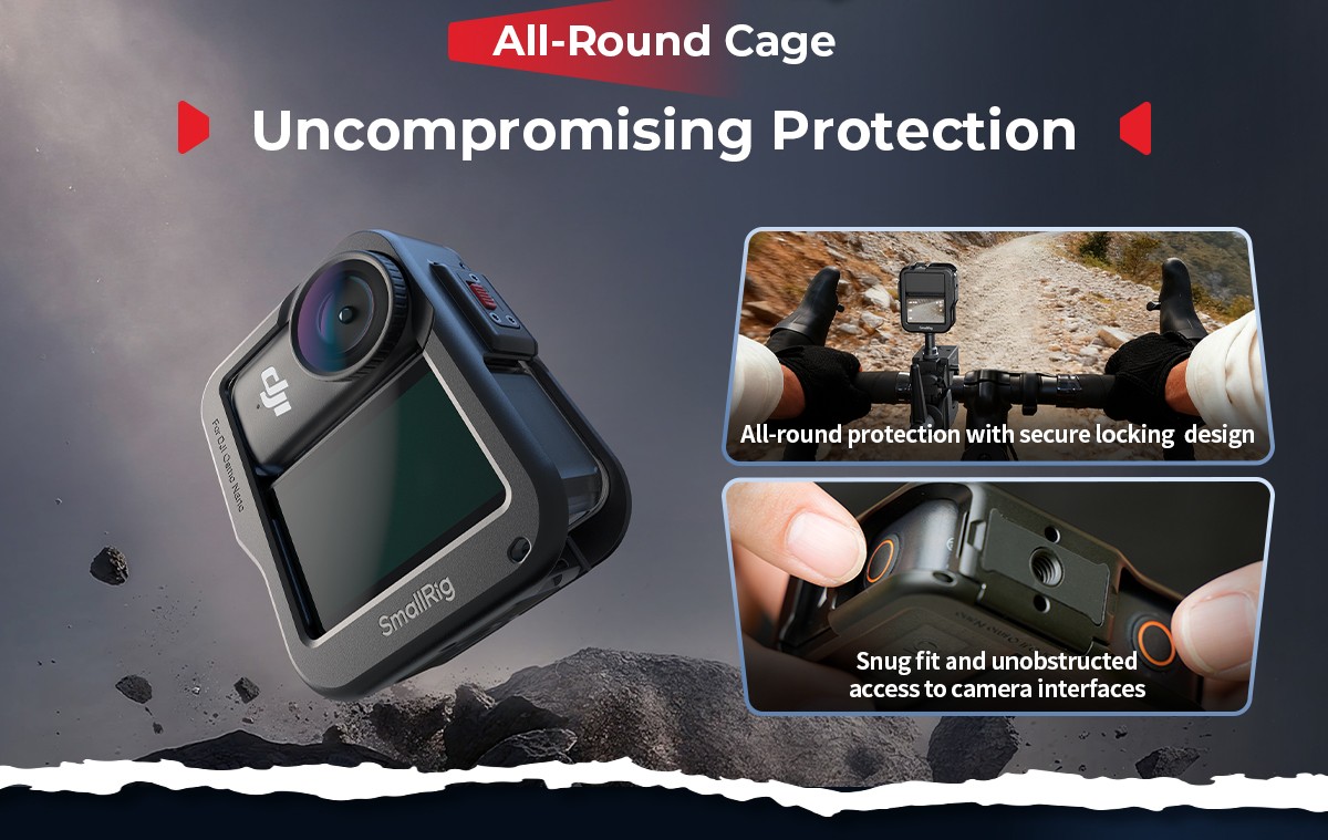 その他 DIGITAL VIDEO CAMERA SmallRig Nano Half Cage for DJI Osmo Nano Cage W/ 1/4 Hole & Quick