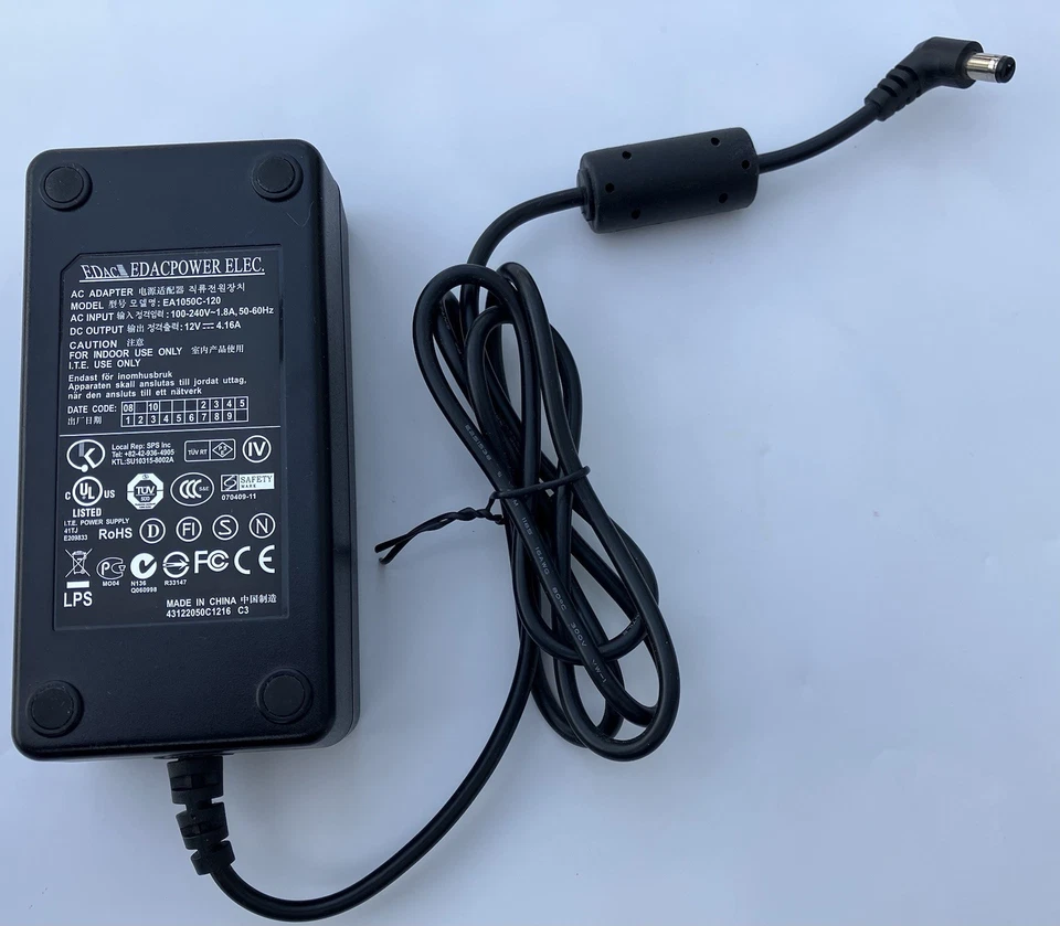 AC Adapter 12V 4,16A EA1050C-120