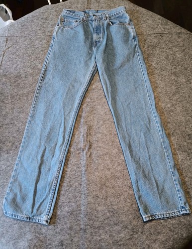 VTG Levi's 505 Jeans Mens 31x32 Faded USA Regular Fit Straight Leg 00's Denim - Picture 3 of 9