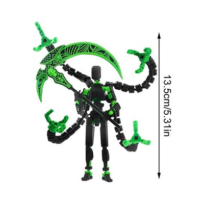T13 3D gedruckte bewegliche Actionfigur Titan 13 Lucky Dummy Nova Roboter
