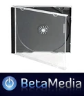 25 x Jewel CD Cases with Black Tray Single Disc - Australian Standard Size Case