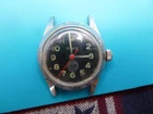 Timex Vintage Black Dial Watch For Parts Or Repair RUNS