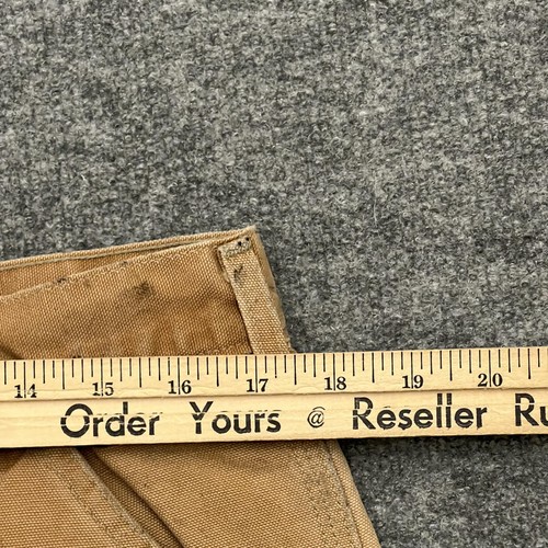 Vintage Carhartt Double Knee Work Pants Mens 36x36 Brown Distressed USA Made - Picture 11 of 14