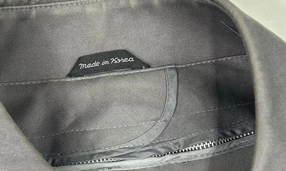 Gabardina De Colección Oleg Cassini Gris Termolite Forro Extraíble Talla 44 Reg Usada en Excelente Condición Foto 3 de 4