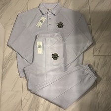 Lacoste Men  s Paris Sweatsuit Light Blue 335 New