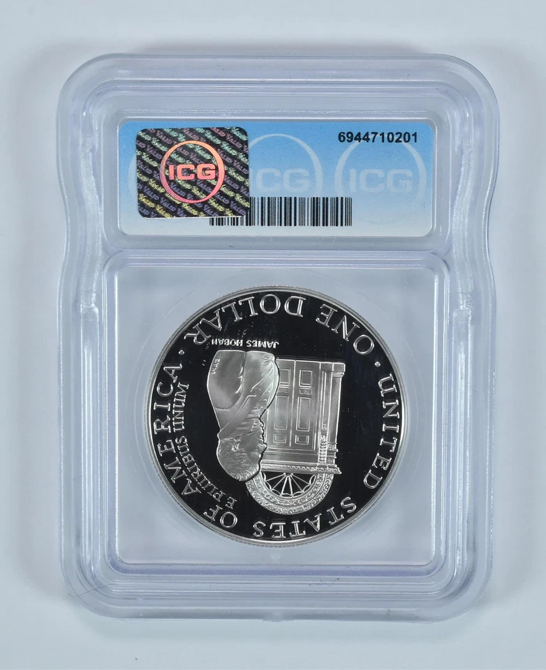 1992-W White House Commemorative Silver Dollar PR70 DCAM ICG *2799 - Image 2 of 4