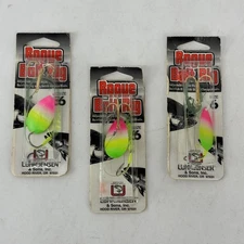Lot of 3 Luhr Jensen And Sons Rogue Bait Rig Lures Green Rainbow Size 6