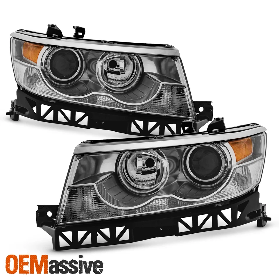 For 2007-2009 Lincoln MKZ 2006 Zephyr Halogen Type Chrome Headlights Pair LH+RH - Imagem 2 de 4