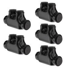 5PCS 2Port Insulated Inline Splice Connector 2-14 AWG, Electrical Splice Conn...