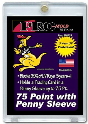 20 Pro Mold 75pt w/Penny Sleeve Magnetic One Touch Card Holders MH75S Brand New