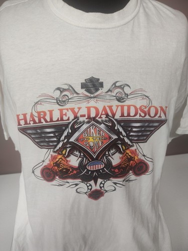 T-shirt vintage Biker To The Bone 2005 Smoky Mountain Harley Davidson XL bianca - Foto 2 di 6