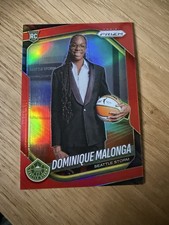 2025 WNBA Prizm DOMINIQUE MALONGA True Red Prizm /299 Storm Rookie Variation