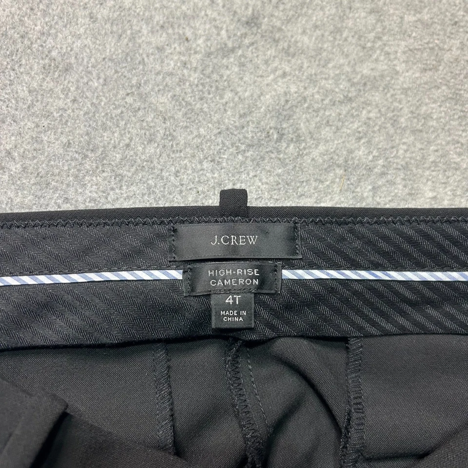 J. Брюки Crew женщин 4 высокий Cameron высоты черный тонкий ноги эластичной - Изображение 3 из 4