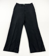 Vintage 90s Lauren Ralph Lauren 100 Linen Pants Made in NY Black Women's Size 8