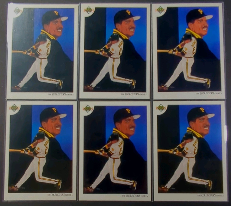 Upper Deck Collector's Choice 1994 Barry Bonds Pirates #94 6-Card Lot