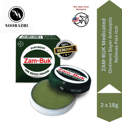 2x ZAM-BUK Medicated Ointment Bayer Antiseptic 18g Relieves Pain Itch FreeShip