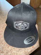 Falken Tires Snapback Hat Black Yupoong OSF Embroidered Mesh New NWT Black