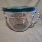 Anchor Hocking 2 Qt. Batter Bowl with Lid. Made in U.S.A. Microwave/Freezer Safe