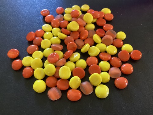 (99) Decorative Fall Color Stone Table Scatter Beads
