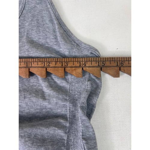 Athleta Women's Gray Ruched Sides Sleeveless Tank Top Athletic Apparel Medium - Picture 4 of 7