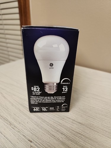 GE 67591 Dimmable LED A19 Light Bulb with Medium Base,2pk - Picture 4 of 5