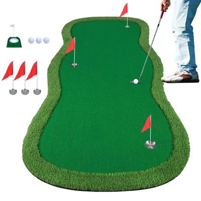 Golf Putting Green, Large Golf Putting Mat for Indoor Outdoor, Professional P...