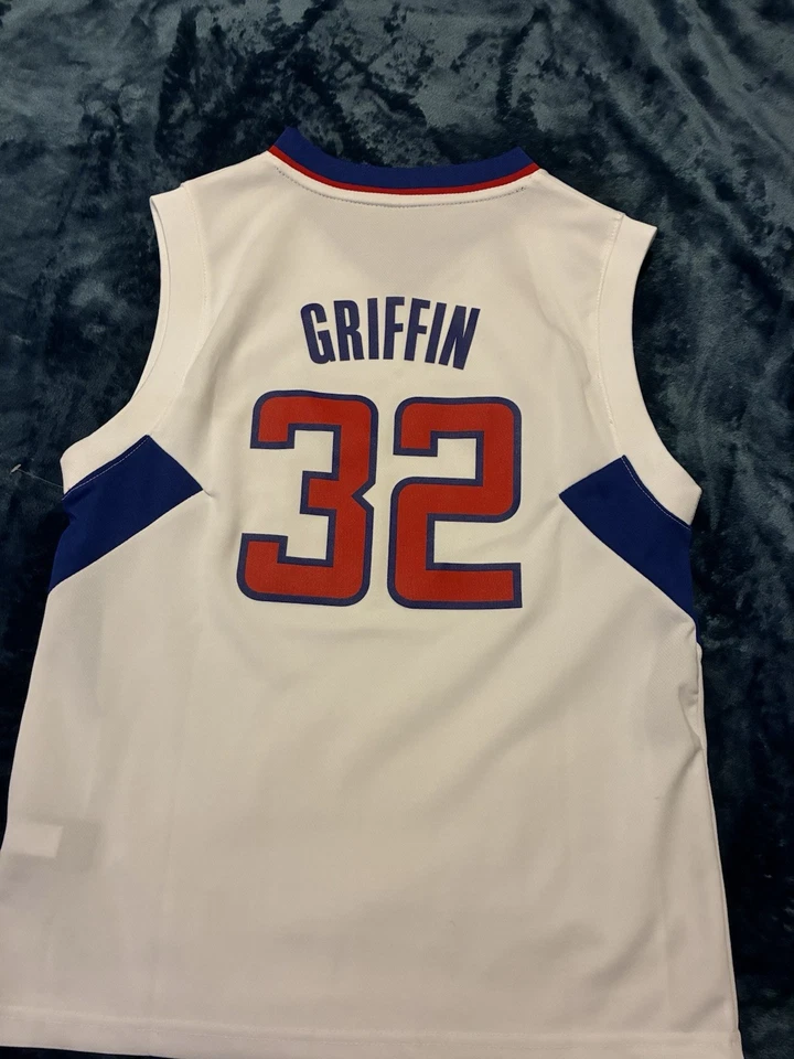Adidas LA Clippers Blake Griffin White Basketball Jersey Youth Medium M - Image 3 of 4