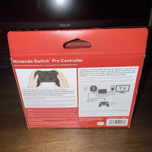 Controller Gamepad Wireless OEM Ufficiale Nintendo Switch Pro NUOVO SIGILLATO 🚀 - Foto 3 di 5