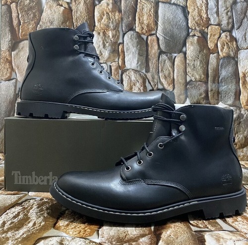 Timberland Men's Belanger EK+ 6-Inch Waterproof Boots, Black Full-Grain, 12