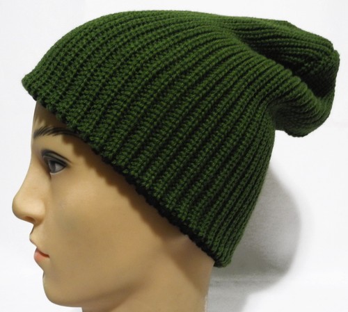 Slouchy Beanie hat Soft Slouchy chic ski snowboard Men and Women Knit cap - Picture 9 of 12