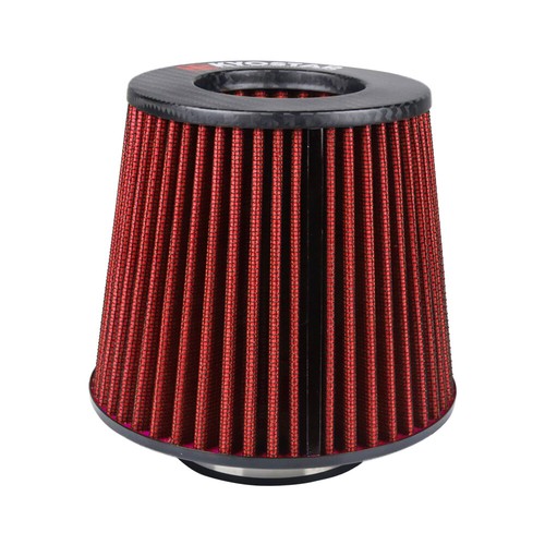 3"/3.5" Carbon Dry Air Filter Cold Air Intake Cone Replacement High Flow Inlet - Picture 95 of 120