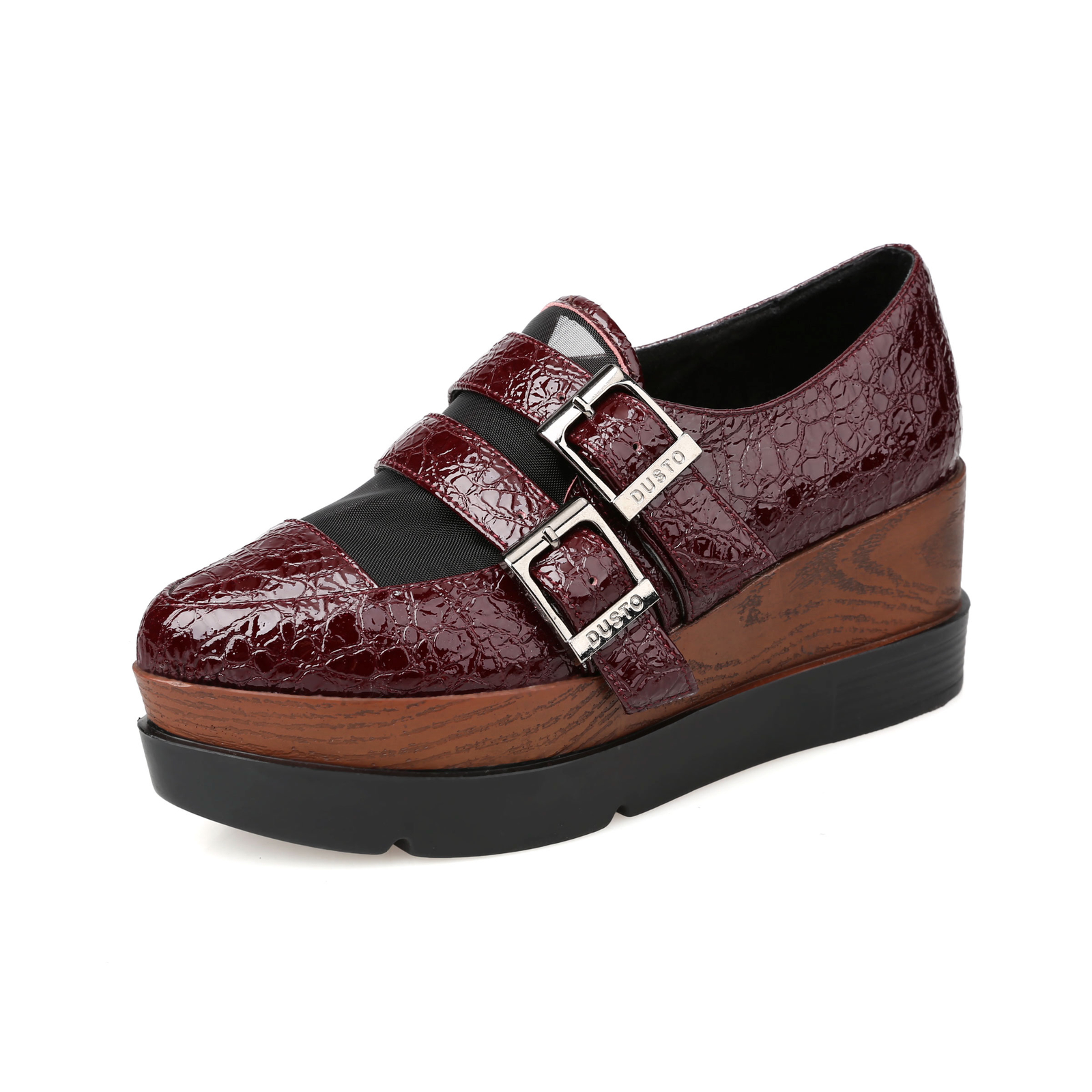 LADY Mocassini in pelle colore colore colore Cucito Fibbia Zeppa Plateau Mocassini Da Passeggio Scarpe dfe52c LADY Mocassini in pelle colore colore colore Cucito Fibbia Zeppa Plateau Mocassini Da Passeggio Scarpe dfe52c