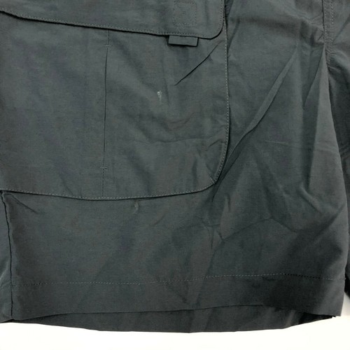 Chaps Cargo Shorts Mens 42 Gray Waist Belt Nylon Softshell Flat Front Casuals - Picture 4 of 8